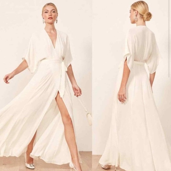 NWT Reformation Winslow Dress in Ivory - Picture 2 of 5